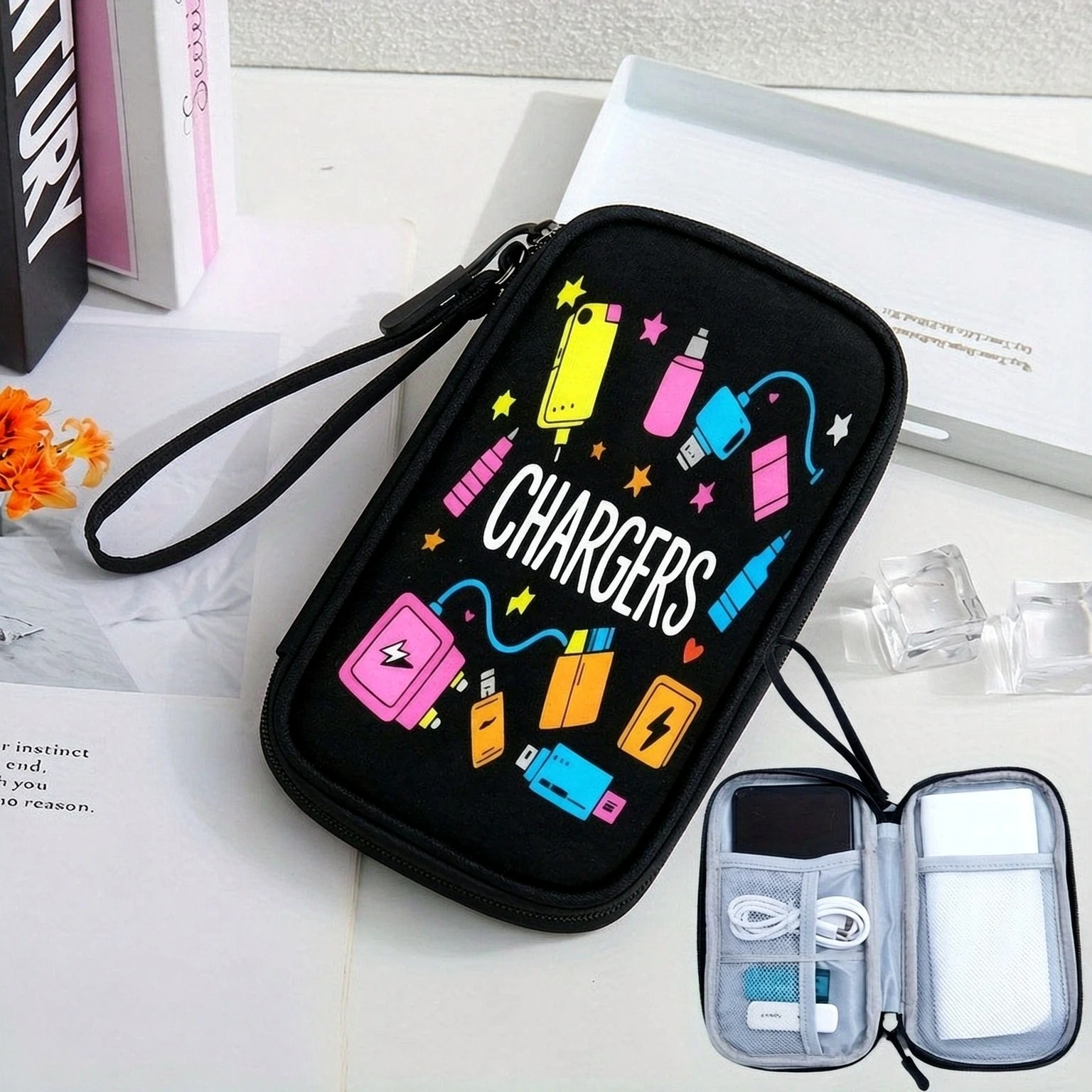 Electronics And Gadgets With I - Organizzatore elettronico con guscio morbido e