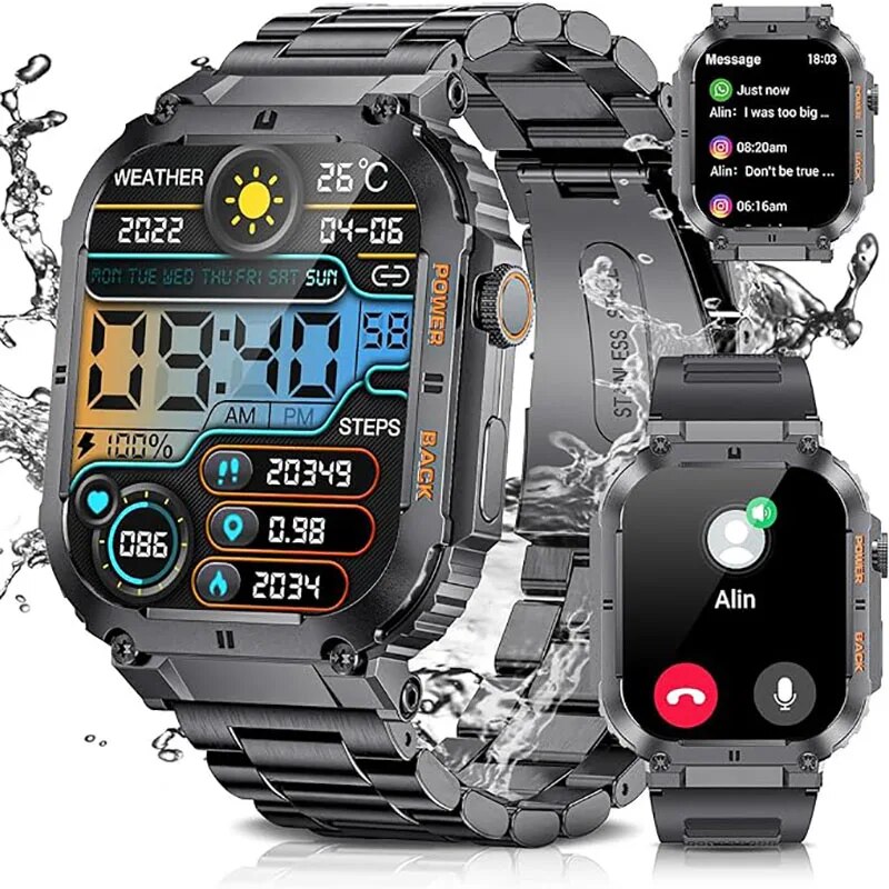Electronics Gadgets For Men - LIGE Outdoor Sports Fitness Smartwatch per