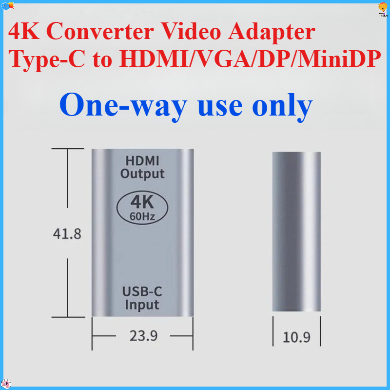 Electronics And Gadgets Ce - Adattatore video convertitore 4K da tipo