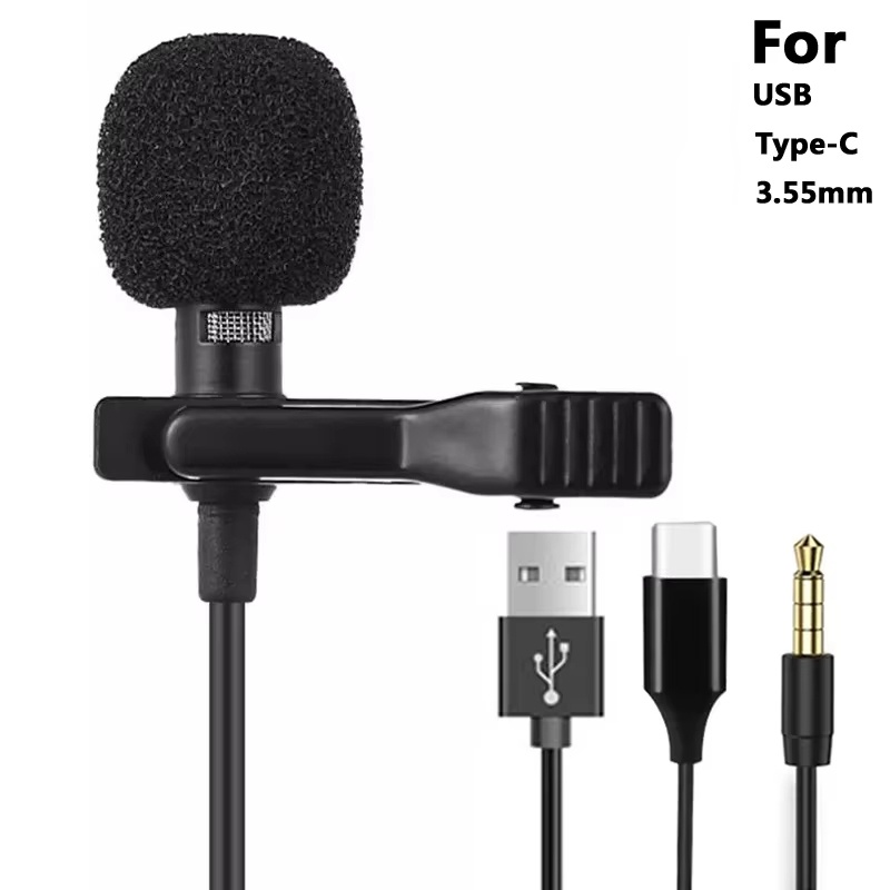 Mini Electronics Gadgets - Mini microfono lavalier portatile da 3,5
